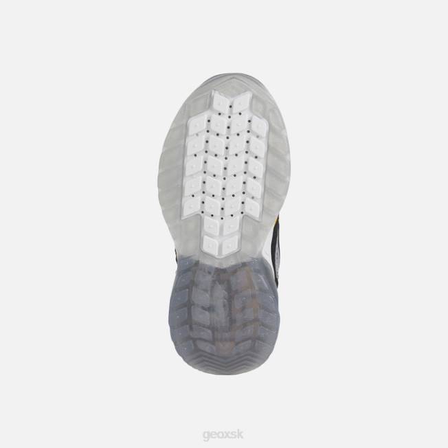 8ZHJ1374 čierna/žltá Geox spaziale chlapec