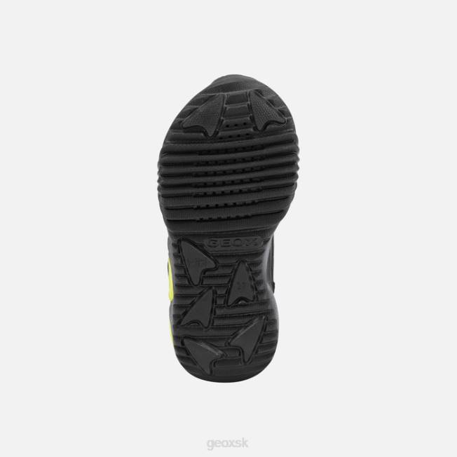 8ZHJ1405 čierna/limetková Geox asistenčný chlapec
