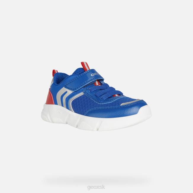 8ZHJ1270 kráľovská/červená Geox aril chlapec