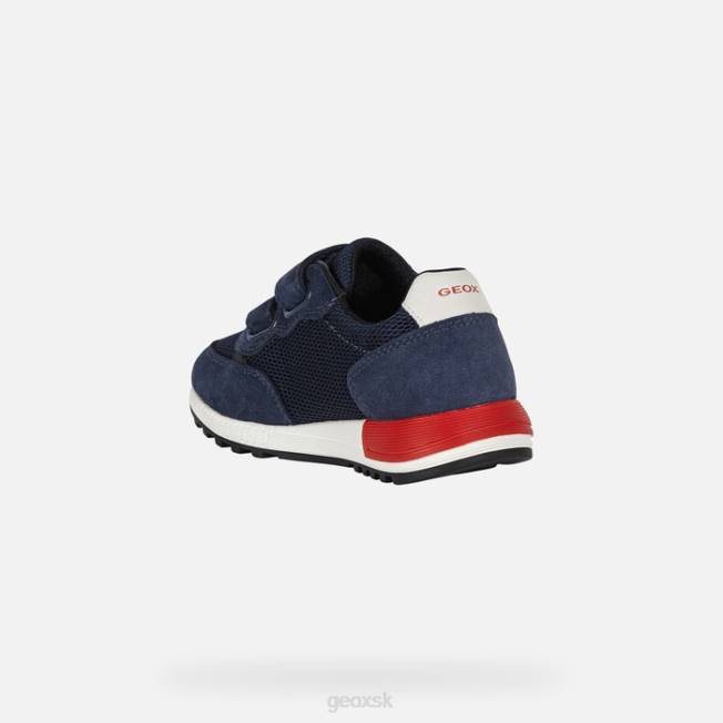 8ZHJ1291 námornícka/červená Geox alben chlapec