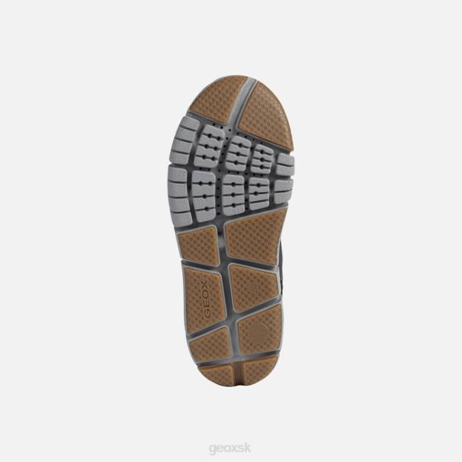 8ZHJ1304 čierna/tmavo žltá Geox flexyper chlapec