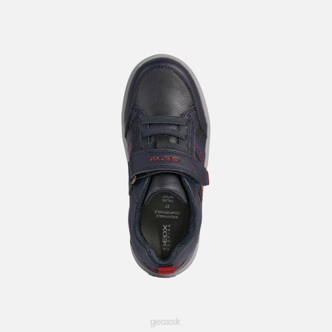 8ZHJ1309 námornícka/červená Geox arzach chlapec