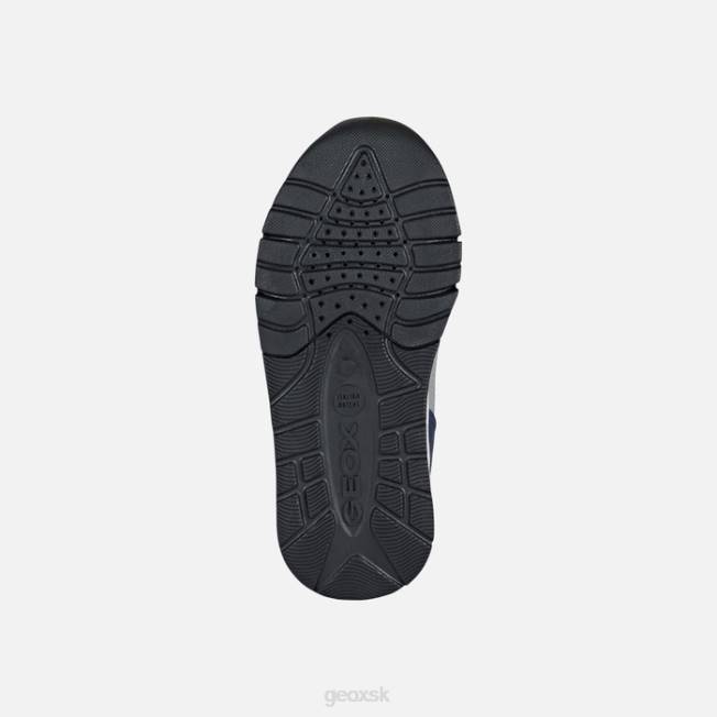 8ZHJ1322 sivá/námorná Geox rooner chlapec