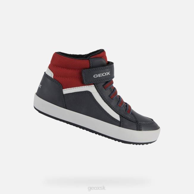 8ZHJ1344 námornícka/tmavo červená Geox gisli chlapec