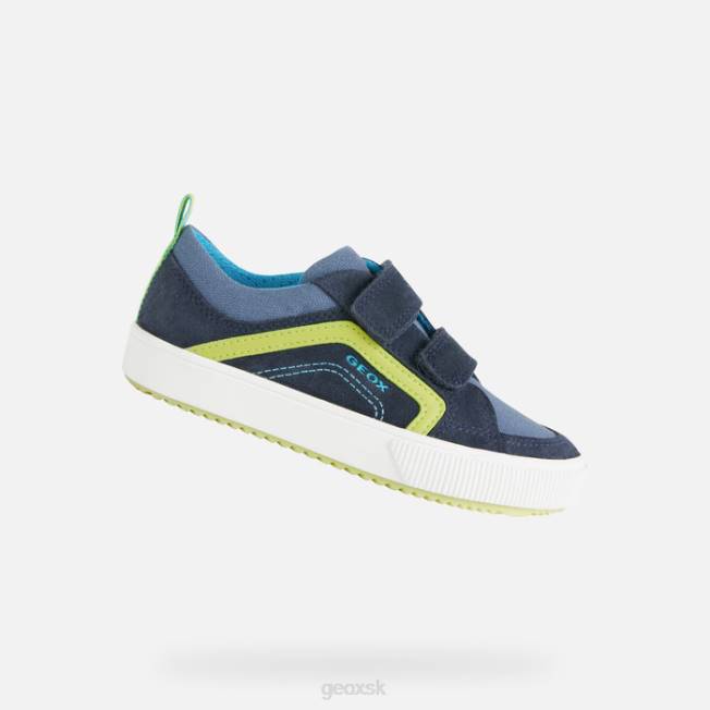 8ZHJ1401 námornícka/limetková Geox alonisso junior