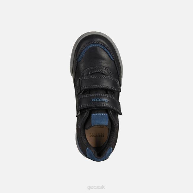 8ZHJ1410 čierna/modrá Geox poseido chlapec