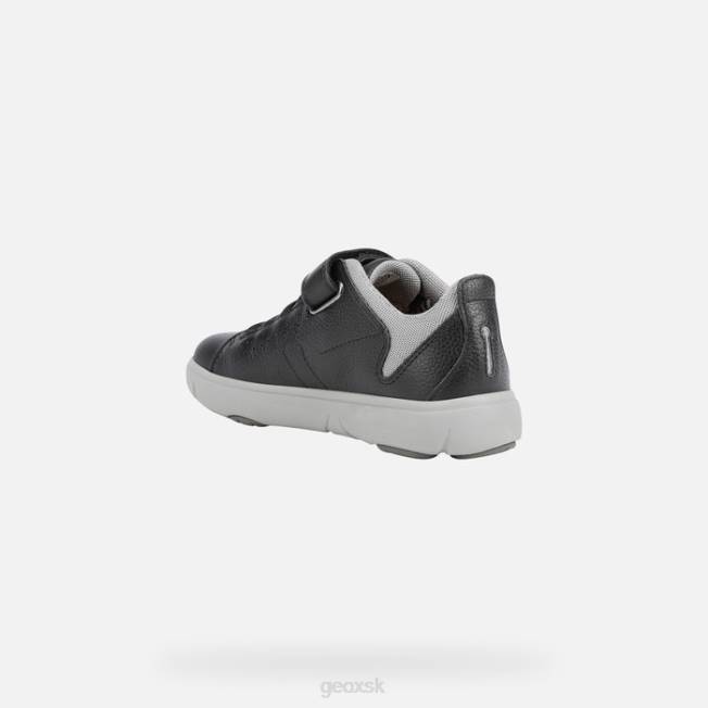 8ZHJ1967 čierna/sivá Geox nebcup chlapec