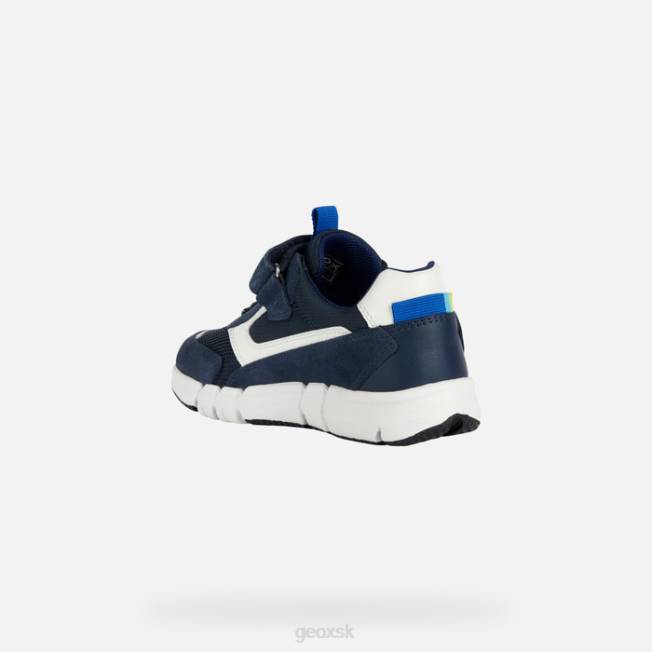 8ZHJ1968 námornícka/biela Geox flexyper chlapec