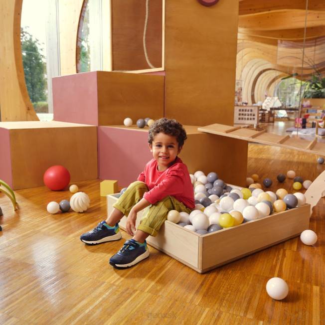 8ZHJ1977 námornícka/limetková Geox rooner chlapec