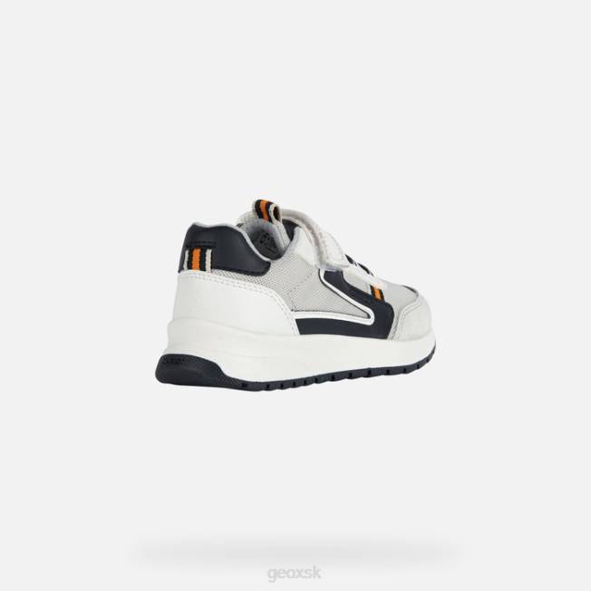 8ZHJ1978 biely čierny Geox briezee chlapec