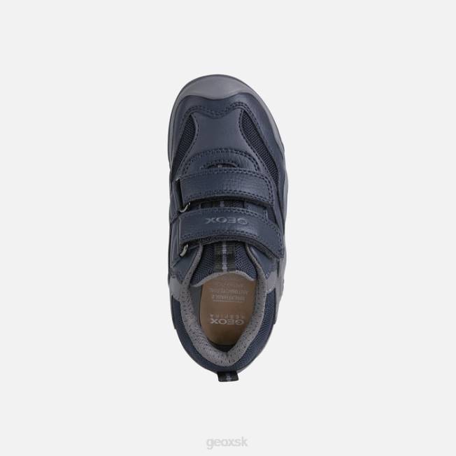 8ZHJ1999 námornícka/tmavosivá Geox brodivý chlapec