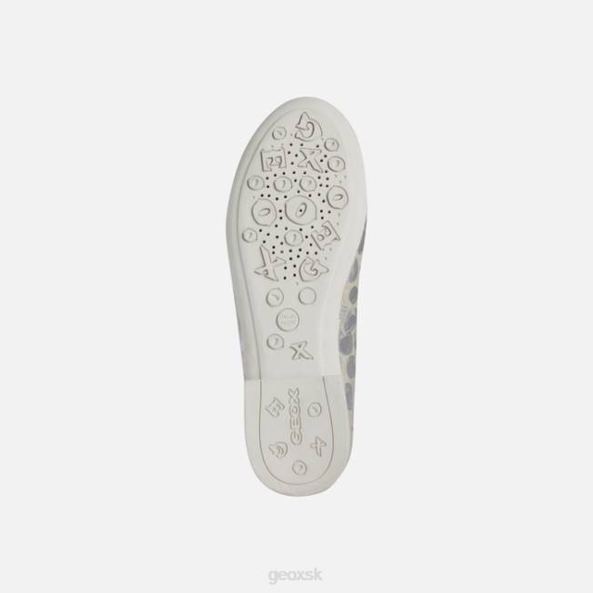 8ZHJ1196 béžová/platinová Geox plie dievča