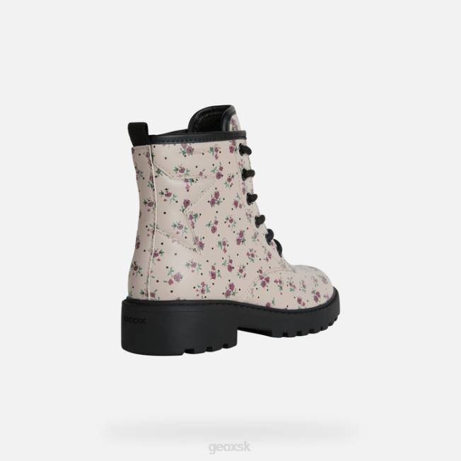 8ZHJ1026 svetlá ruža Geox casey dievča