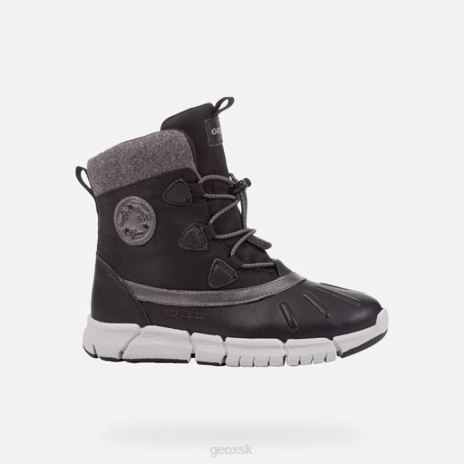 8ZHJ1083 čierna Geox flexyper abx dievča