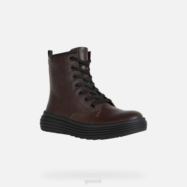 8ZHJ1167 tmavo bordová Geox phaolae dievča