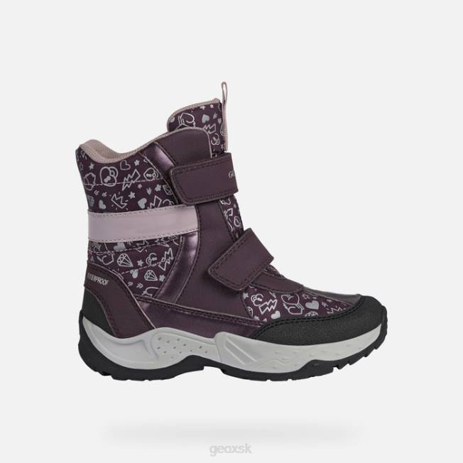 8ZHJ1253 slivka/tmavá ruža Geox sentiero dievča