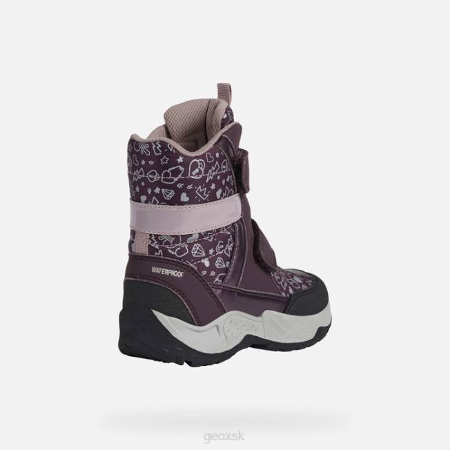 8ZHJ1253 slivka/tmavá ruža Geox sentiero dievča