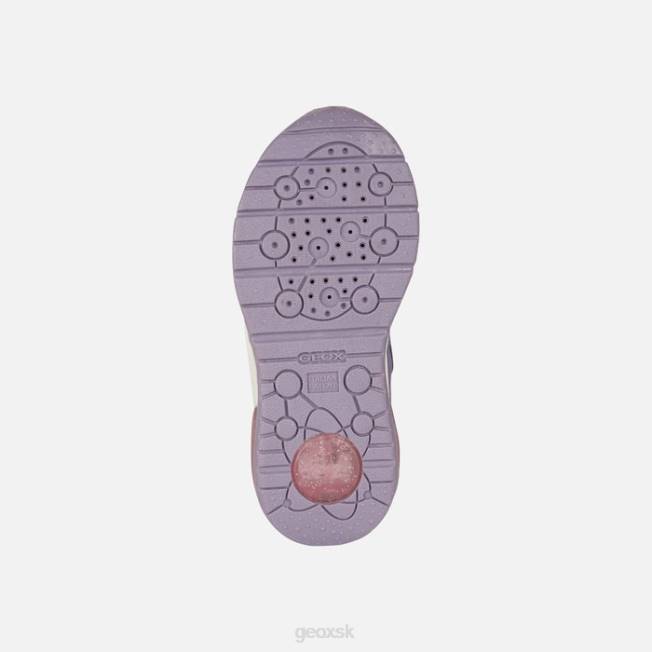 8ZHJ1169 lila/žltá Geox dievča z vesmírneho klubu