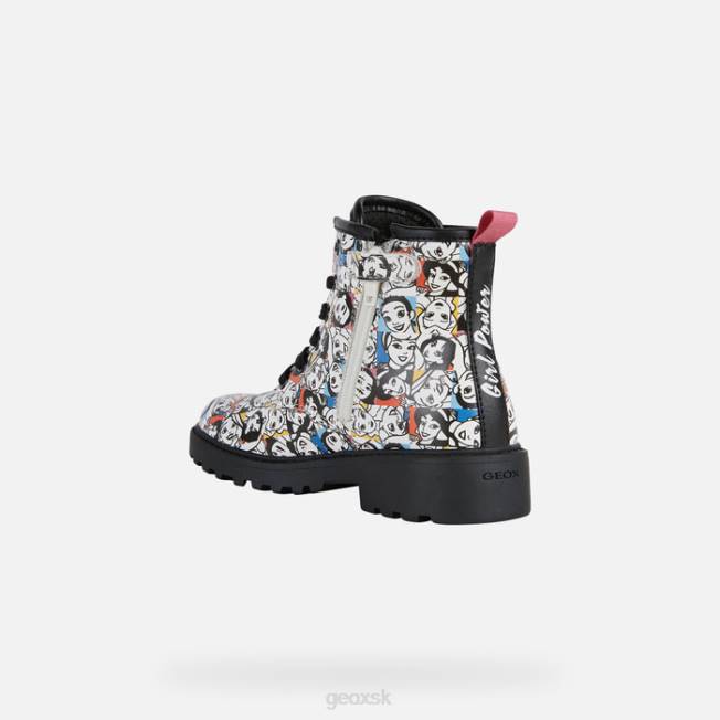 8ZHJ1201 biela/viacfarebná Geox casey dievča