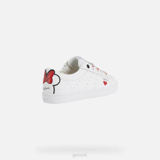 8ZHJ1233 biela/červená Geox dievča kathe