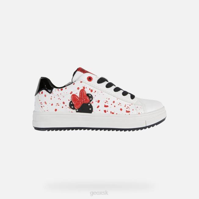 8ZHJ1235 biely čierny Geox dievča rebecca