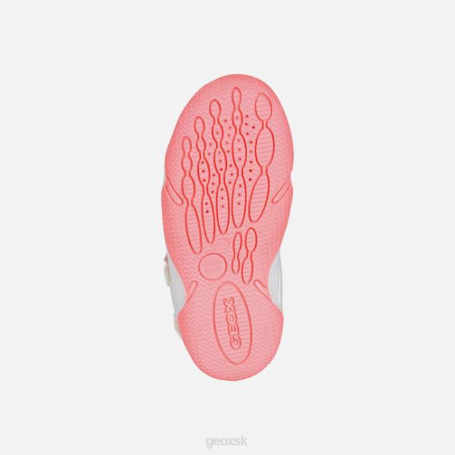 8ZHJ1047 fluo fuchsiová/biela Geox brodivý junior