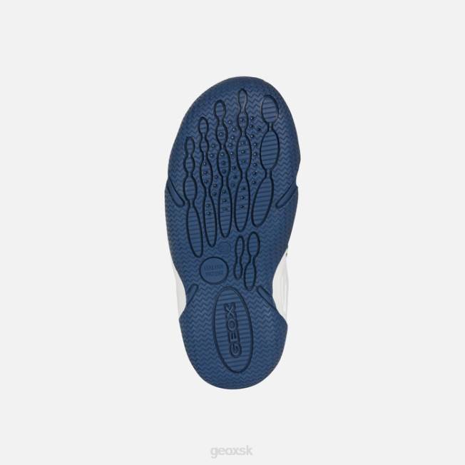 8ZHJ1048 námornícka/fluo fuchsiová Geox brodivý junior