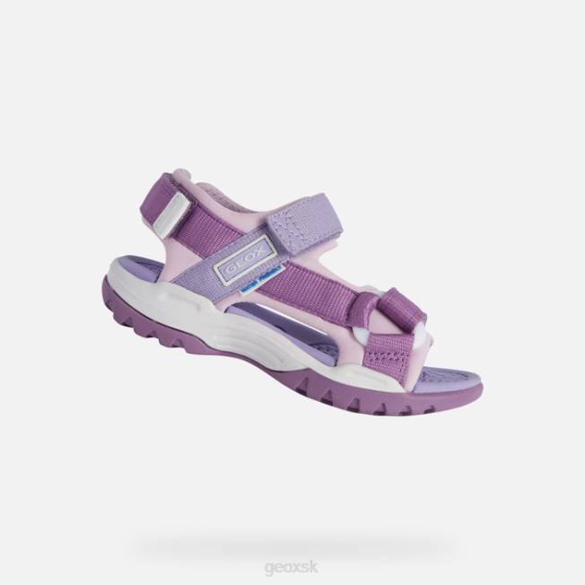8ZHJ1884 fialová/ružová Geox borealis dievča