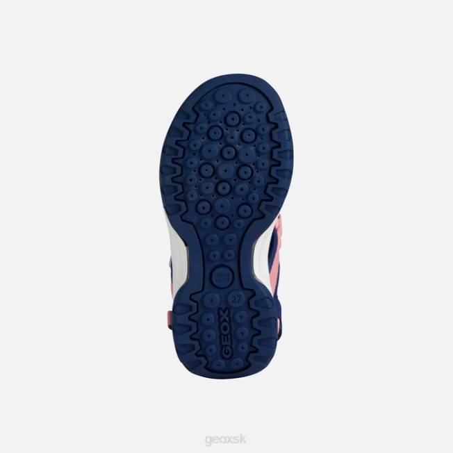 8ZHJ1885 námornícka/svetlá koralová Geox borealis dievča