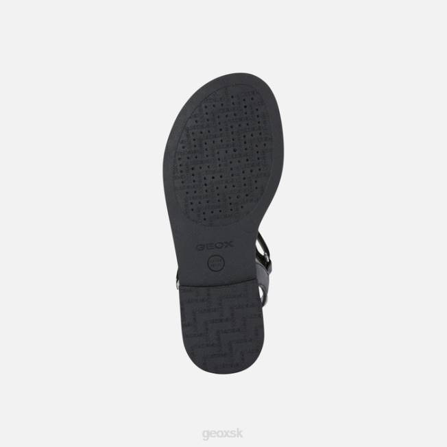8ZHJ1903 čierna Geox sandále karly dievča