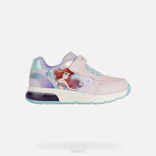 8ZHJ1115 ružové/vodné more Geox dievča z vesmírneho klubu