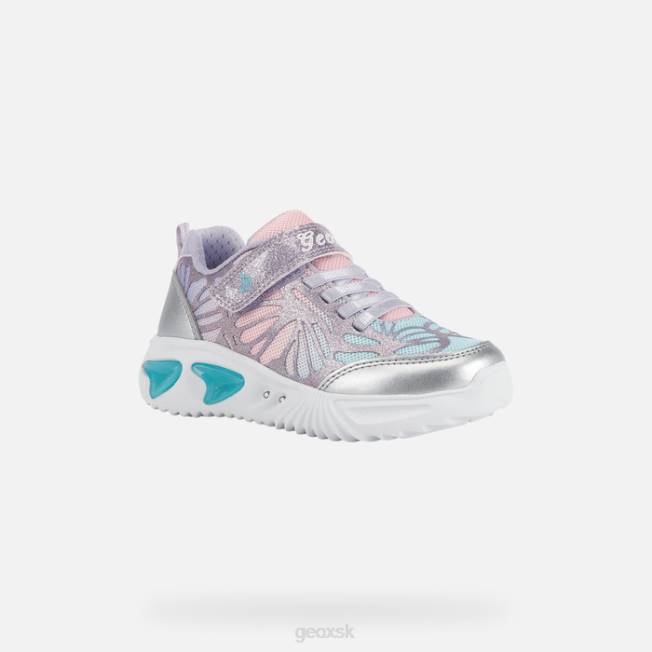 8ZHJ1175 striebro/orgován Geox asistenčné dievča