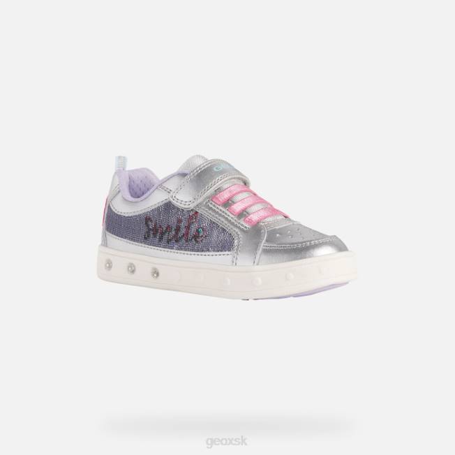 8ZHJ1220 striebro/fuchsiová Geox panoráma dievča