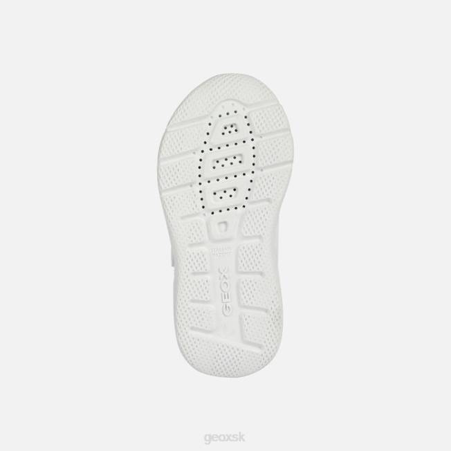 8ZHJ1898 biela/fuchsiová Geox šprintérske dievča