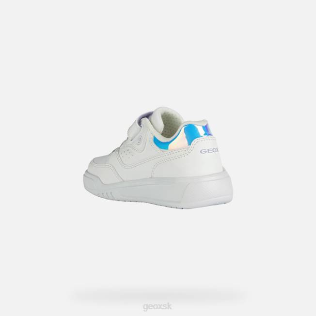 8ZHJ1910 biela/lila Geox illuminus junior