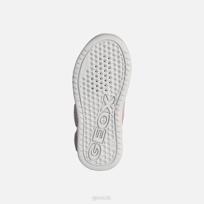 8ZHJ1911 svetloružová/biela Geox illuminus junior