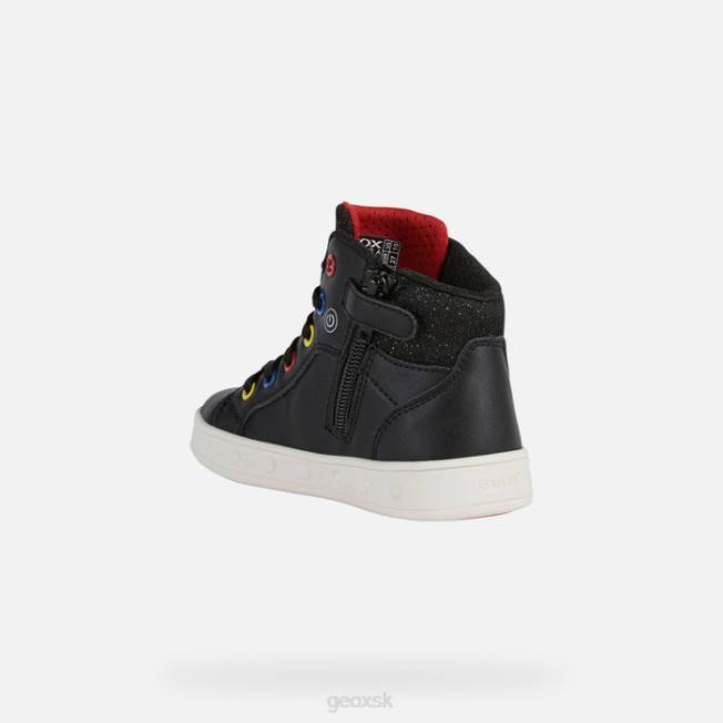 8ZHJ1935 čierna/viacfarebná Geox panoráma dievča