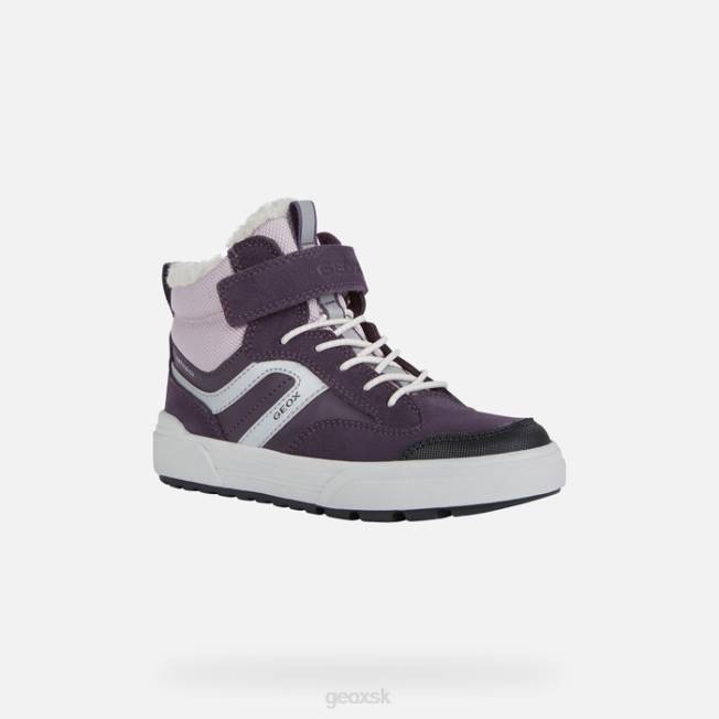 8ZHJ1067 fialová/ružová Geox weemble abx junior