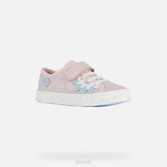 8ZHJ1086 svetlá ruža/kryštál Geox ciak dievča