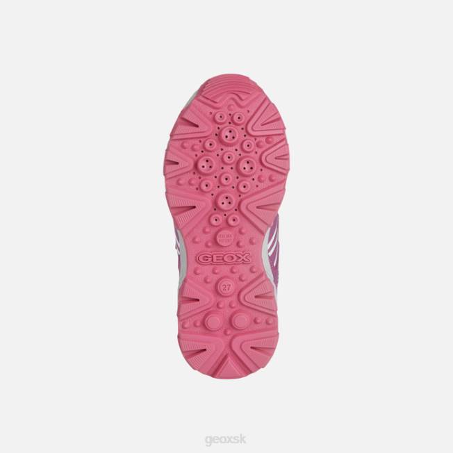 8ZHJ1102 fuchsiová/žltá Geox magnetarové dievča