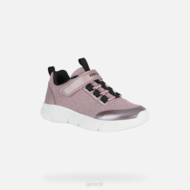 8ZHJ1116 ružová/čierna Geox aril dievča