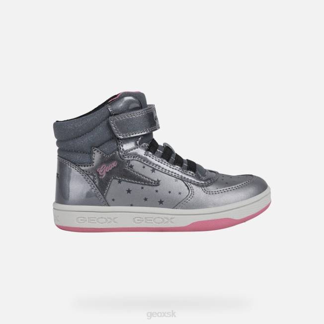 8ZHJ1157 tmavé striebro/fuchsiová Geox maltinské dievča