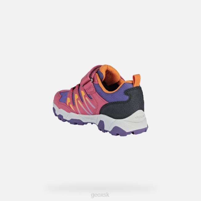 8ZHJ1159 fuchsiová/fialová Geox magnetar abx junior