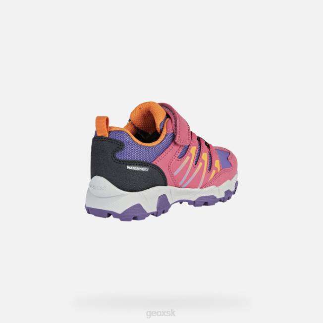 8ZHJ1159 fuchsiová/fialová Geox magnetar abx junior