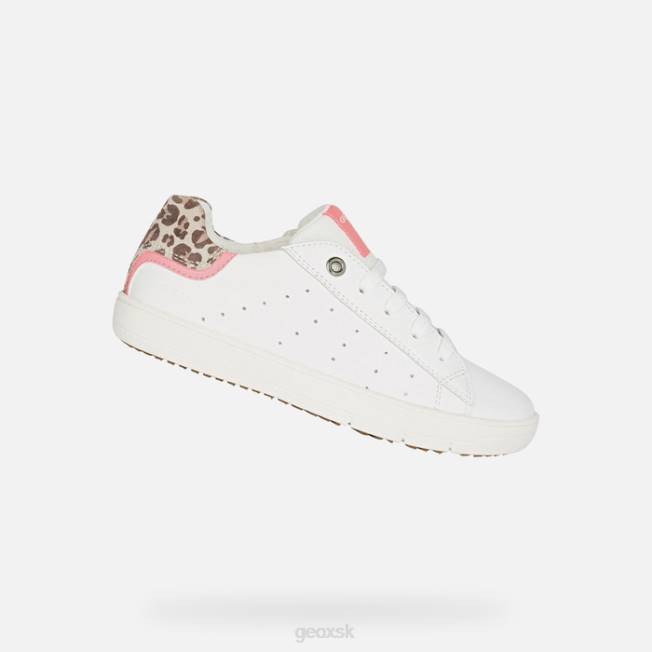 8ZHJ1204 biela/fuchsiová Geox silenex dievča