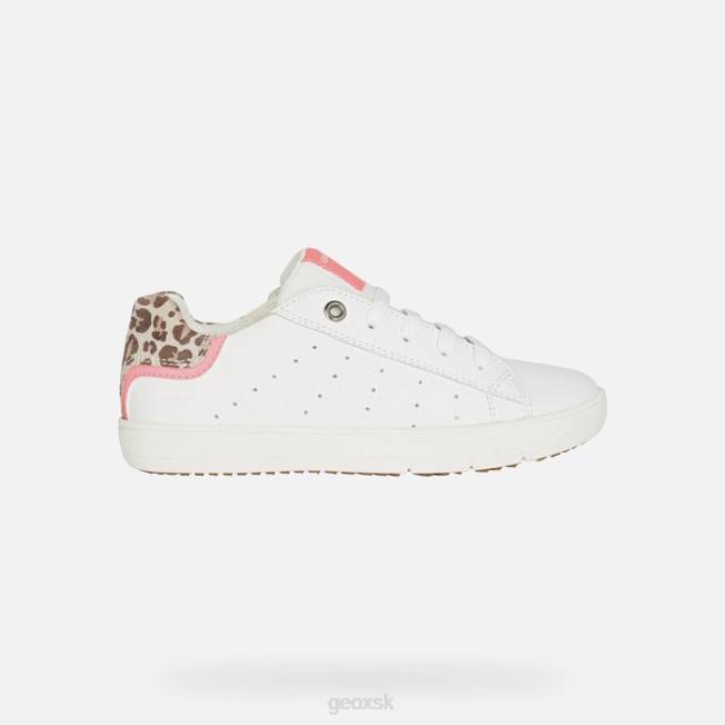 8ZHJ1204 biela/fuchsiová Geox silenex dievča