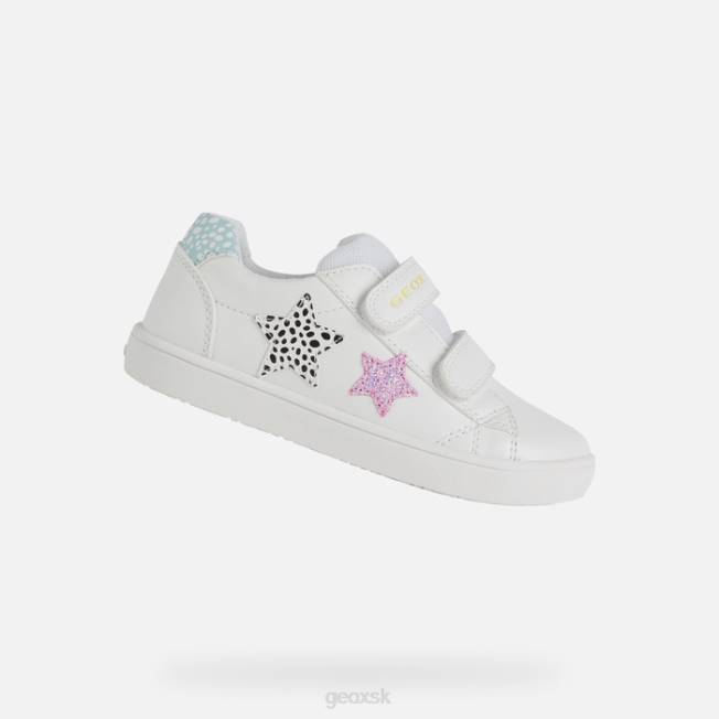 8ZHJ1210 biely Geox dievča kathe