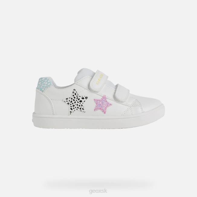 8ZHJ1210 biely Geox dievča kathe
