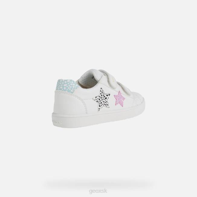 8ZHJ1210 biely Geox dievča kathe