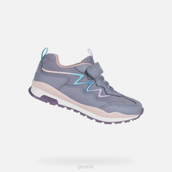 8ZHJ1240 šedá/ružová Geox pavel dievča